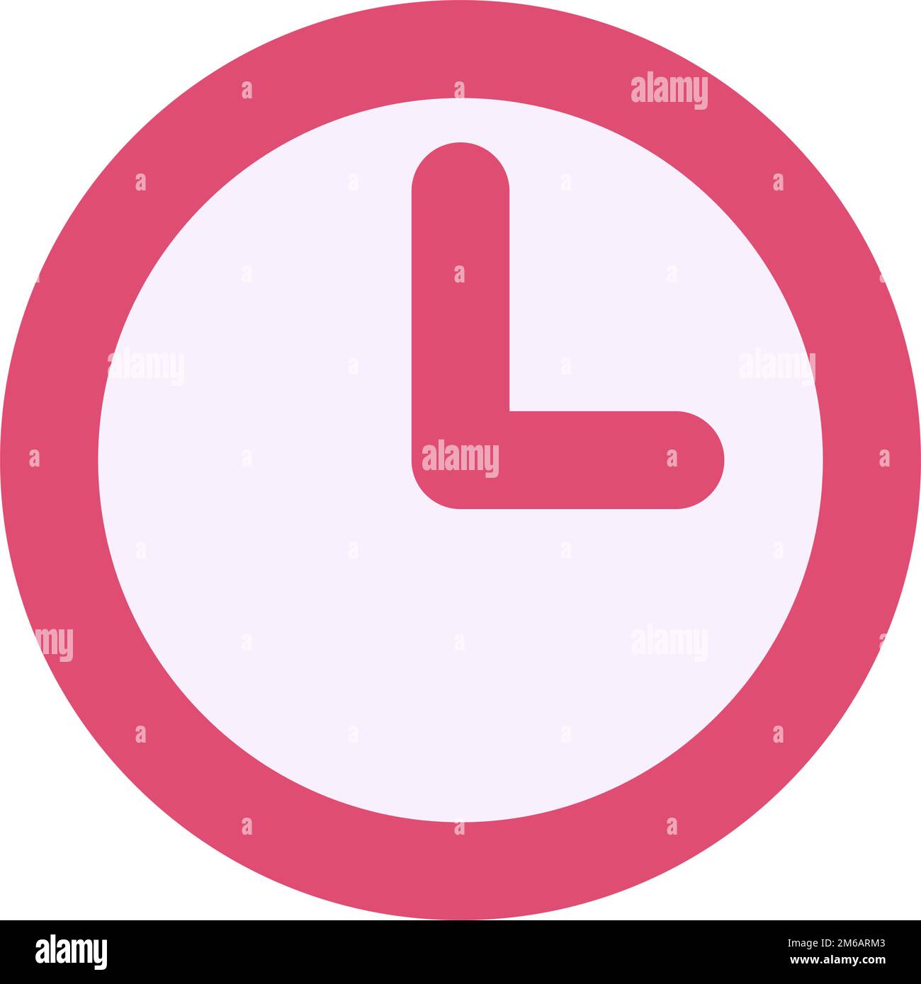 Red clock icon. Wall clock. Editable vector Stock Vector Image & Art