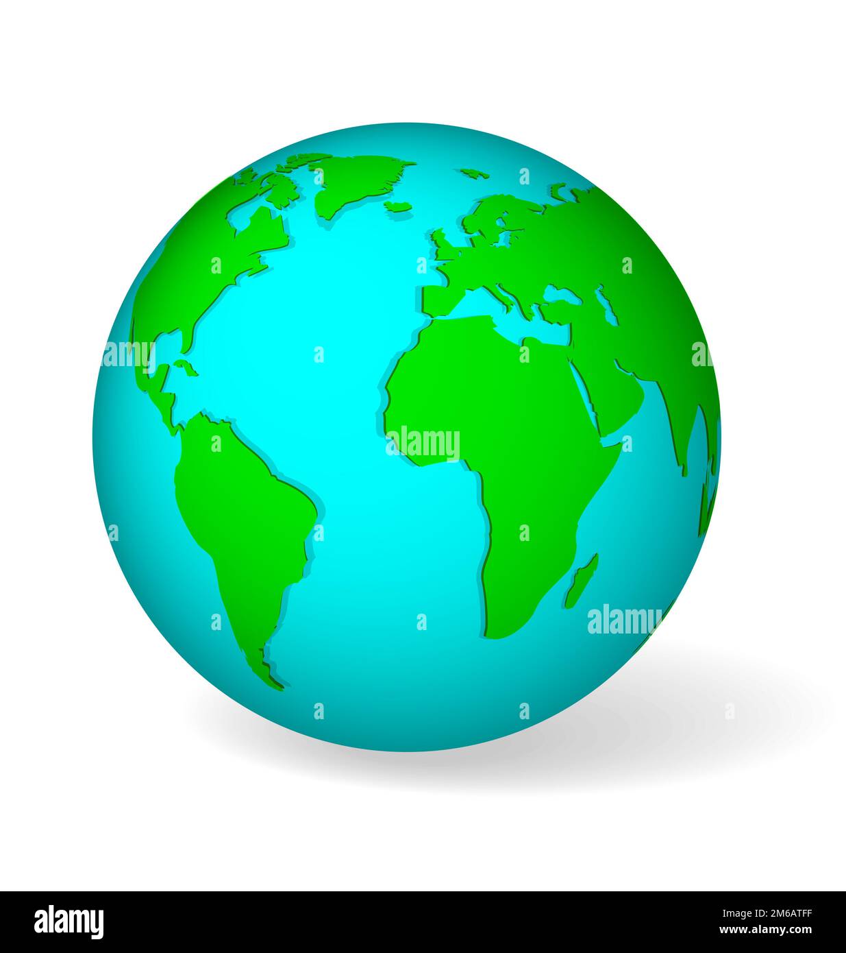 Blue globe vector Stock Photo