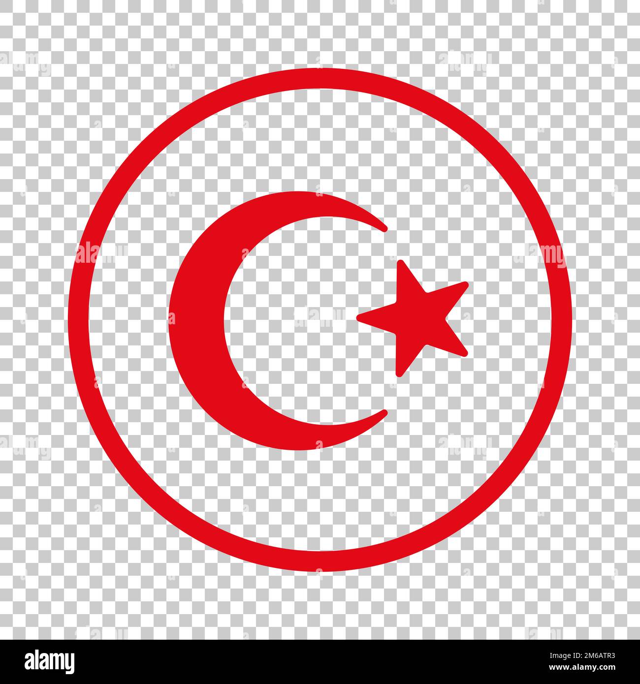 Turkish flag with rounded corners. Editable vector Stock Vector Image & Art Alamy