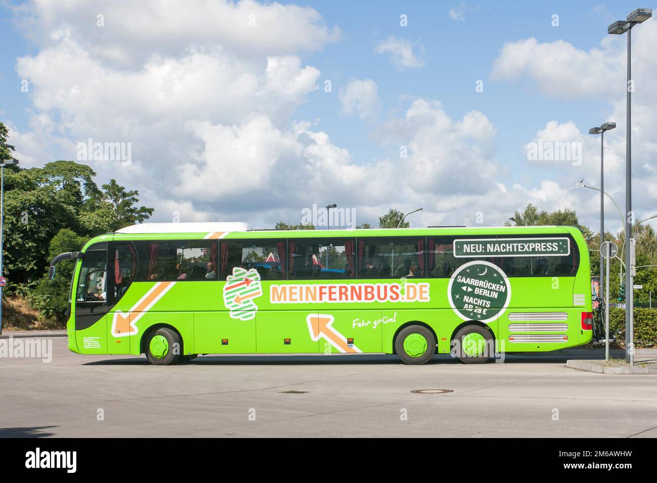 Flixbus coach in Berlin Stock Photo - Alamy