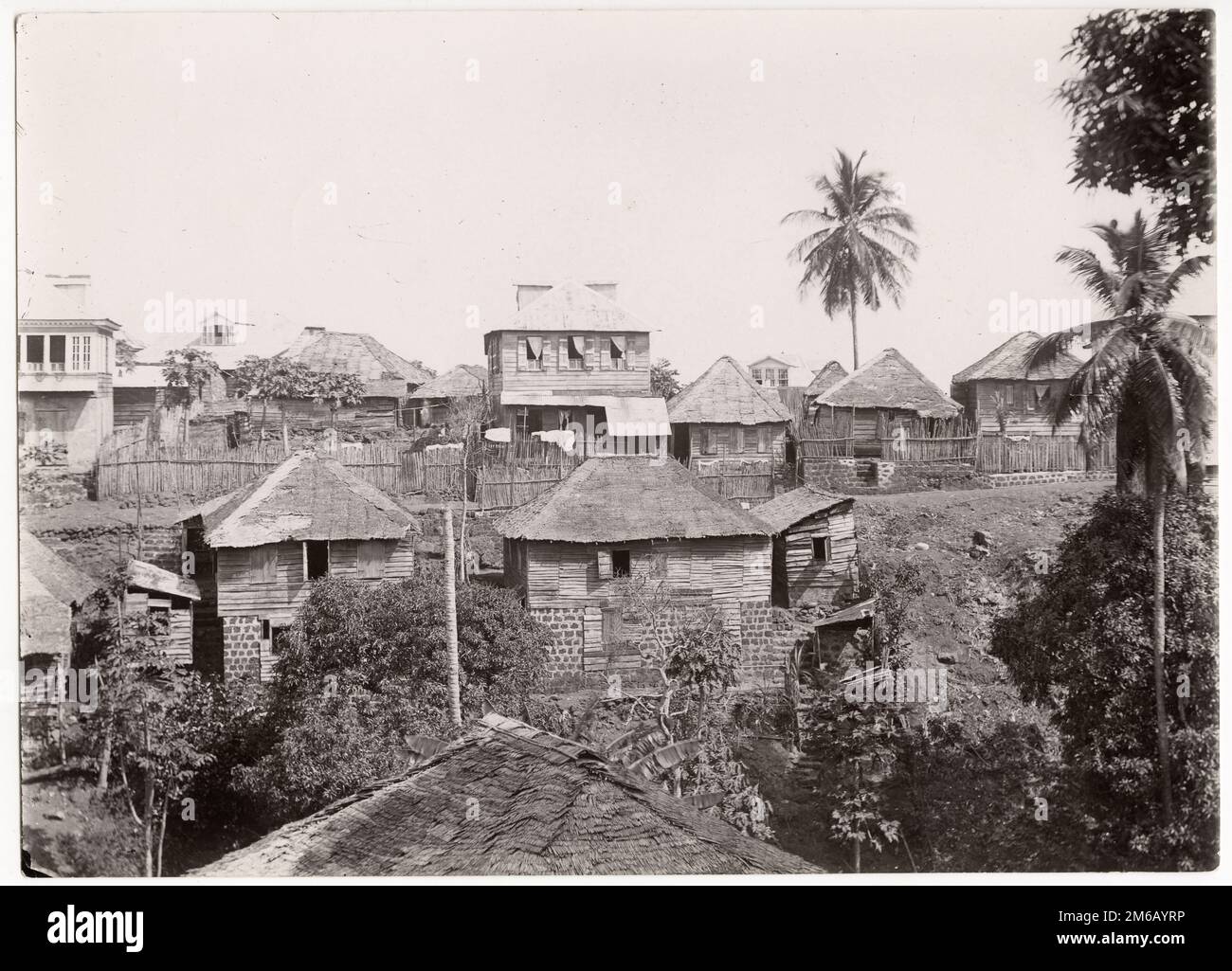 Alphonso Lisk-Carew studio: c.1910 West Africa Sierra Leone - view in the city of Freetown Stock Photo