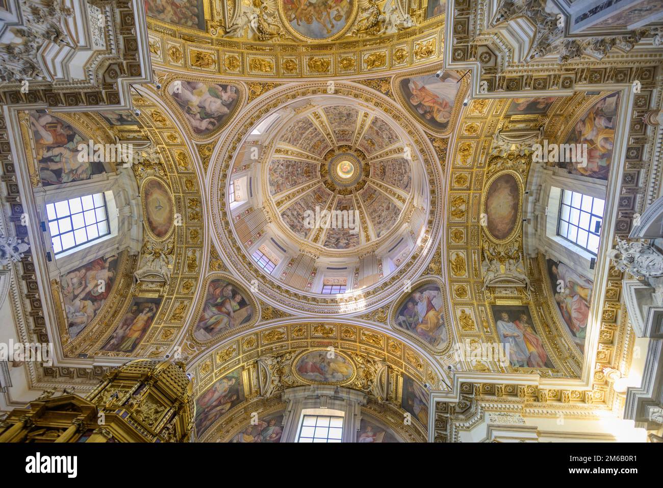 Dome of the Cappella Sistina, Basilica of Santa Maria Maggiore, Rome, Italy  Stock Photo - Alamy