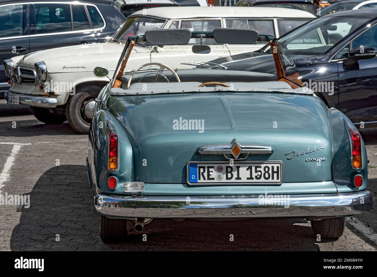 Vintage Borgward Isabella Coupe Cabriolet, Convertible, Luxury Car, Year of Construction 1954 to 1961, Bad Hersfeld, Hesse, Germany Stock Photo