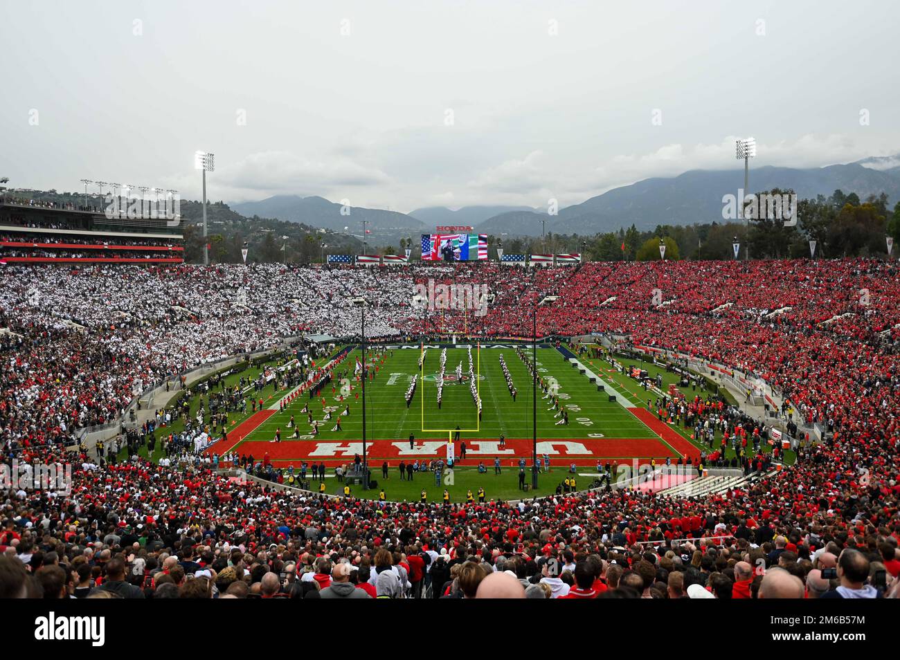 General overall view of the Rose Bowl Stadium before the Rose Bowl game