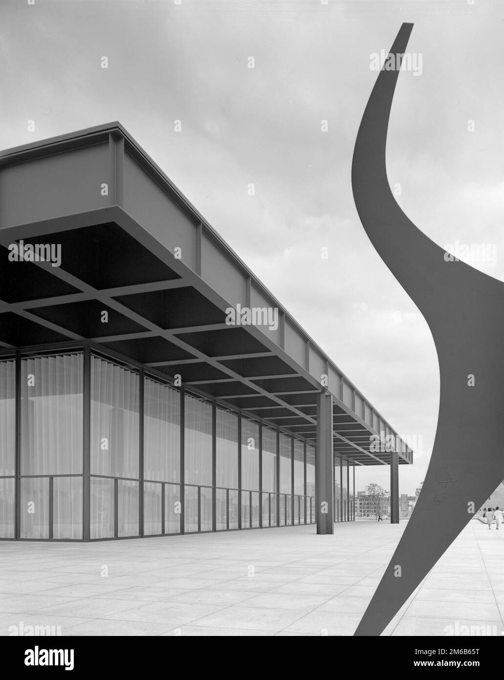 Mies van der Rohe. The Neue Nationalgalerie (New National Gallery) in Berlin, designed by the
