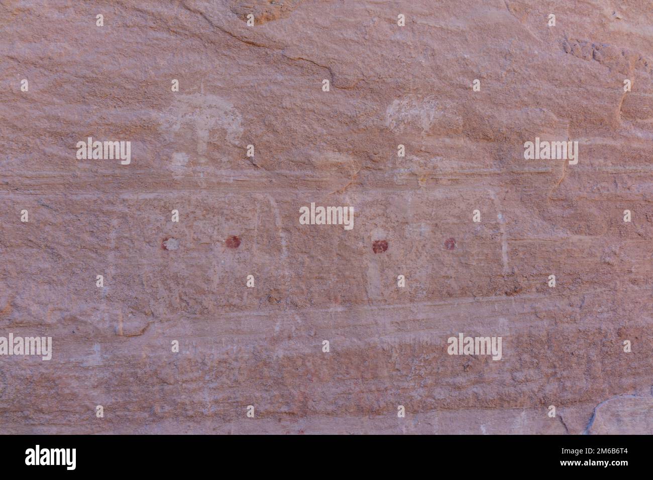 Green Mask Ruin. Backpacking in Grand Gulch and viewing Anasazi dwellings and rock art. Near Blanding, Utah, United States. Stock Photo