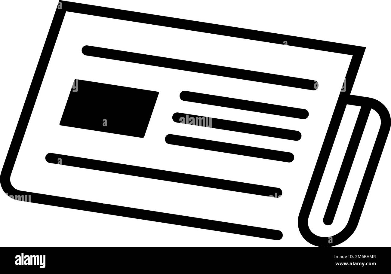 Modern newspaper icon. Press release icon. Editable vector Stock Vector Image & Art Alamy