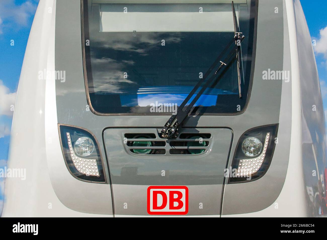 Intercity-2-Train of Deutsche Bahn Stock Photo