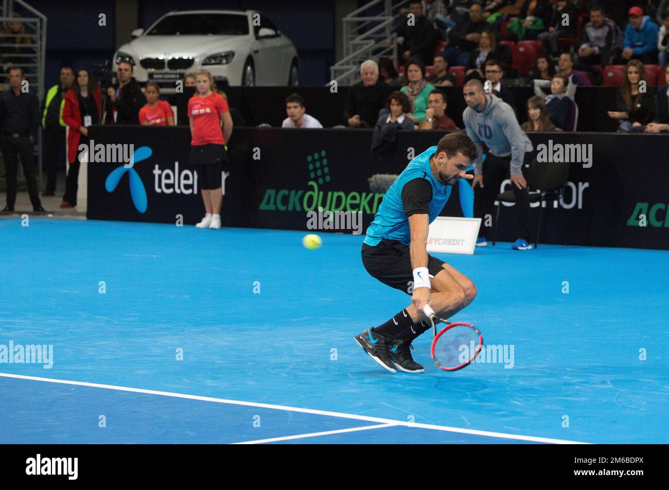 Grigor Dimitrov defeated Monfils in a demonstrative match in Arena ...