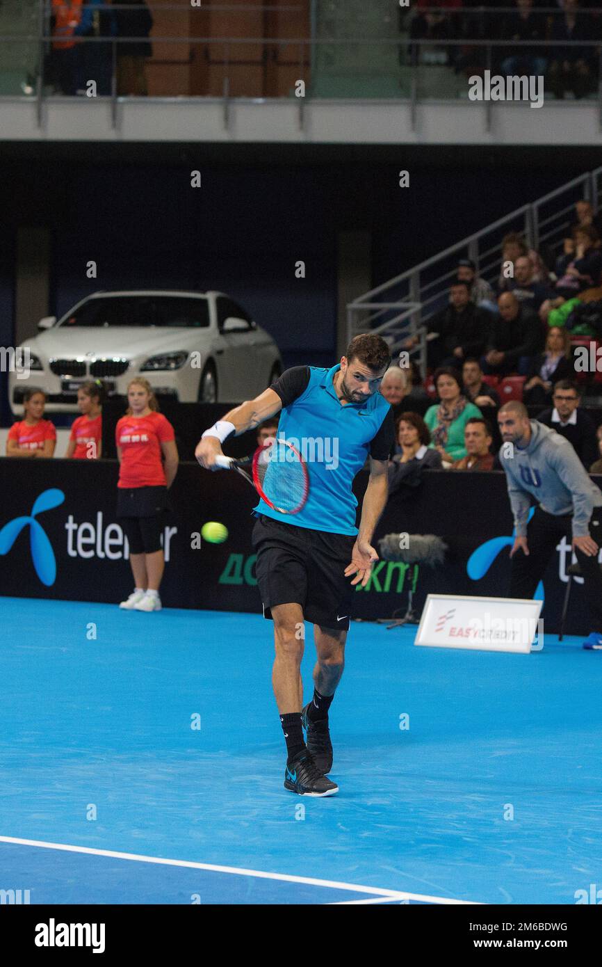 Grigor Dimitrov defeated Monfils in a demonstrative match in Arena ...
