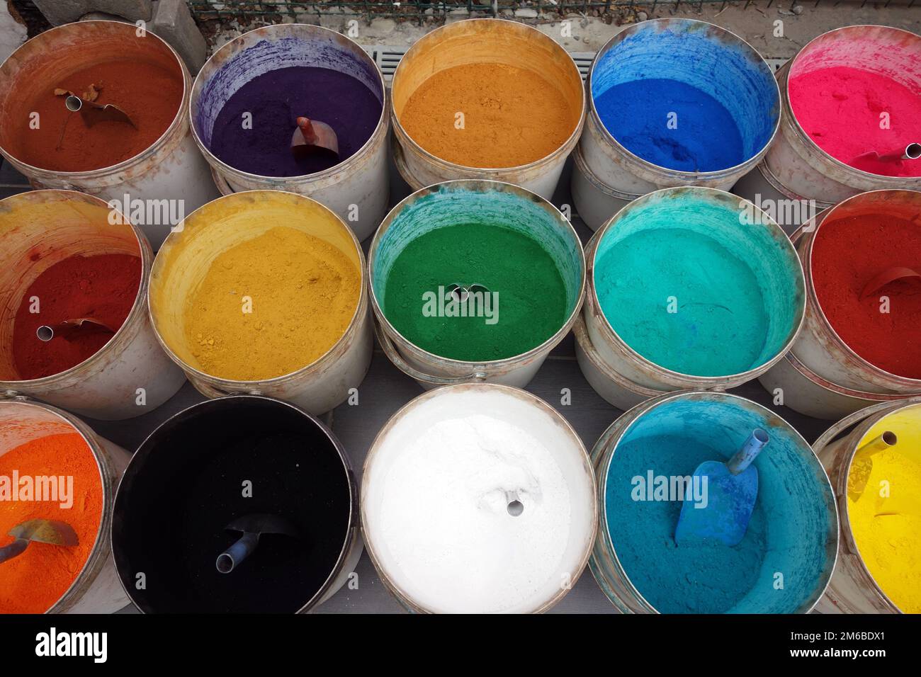 Powder buckets hi-res stock photography and images - Alamy