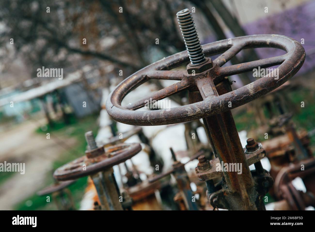 Industrial tap water pipe and valve Stock Photo Alamy