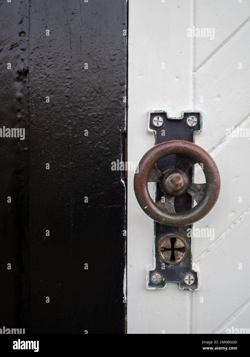 Detail of Nes church doorknob Stock Photo