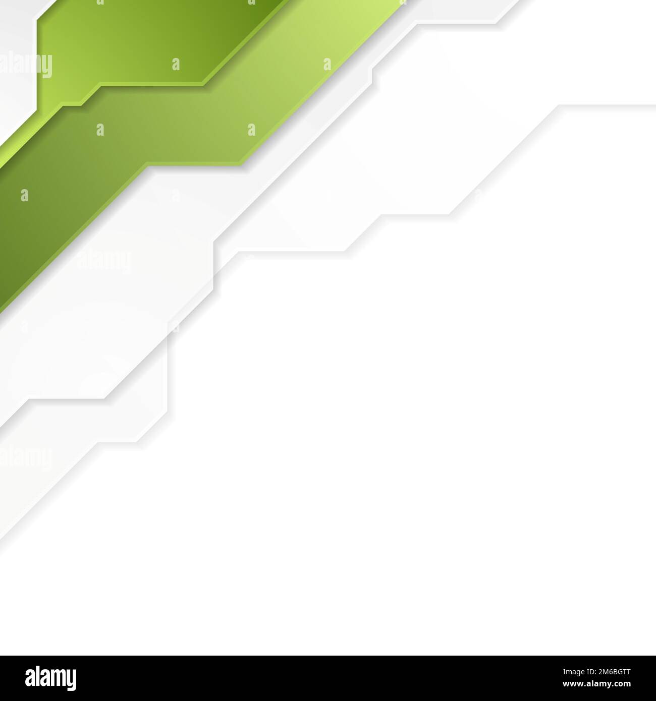 Bright green tech corporate geometric background Stock Photo