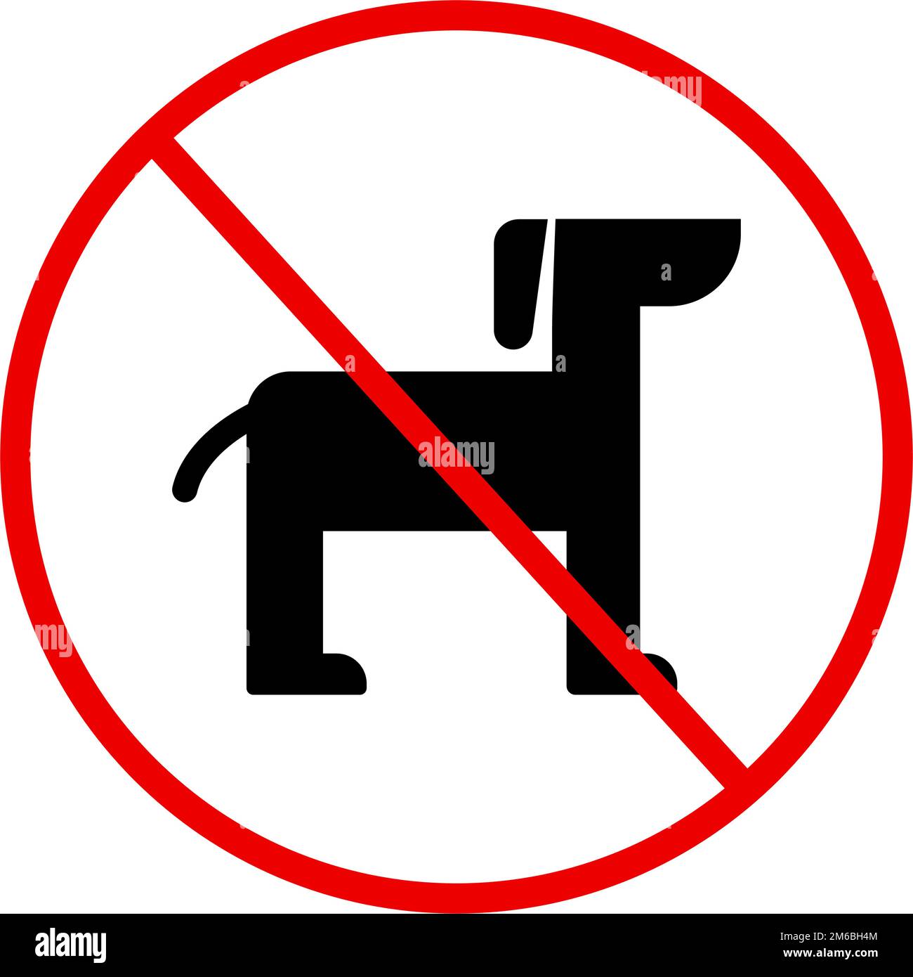 No dogs allowed. No animals allowed. Editable vector Stock Vector Image