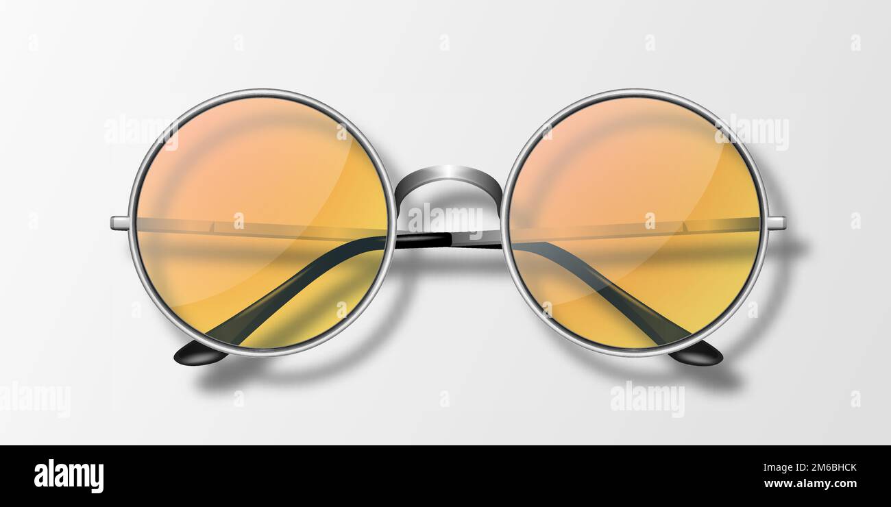 Round Frame Dark Lens Sunglasses Shades Sunnies Vintage Retro Penny Men  Women | eBay