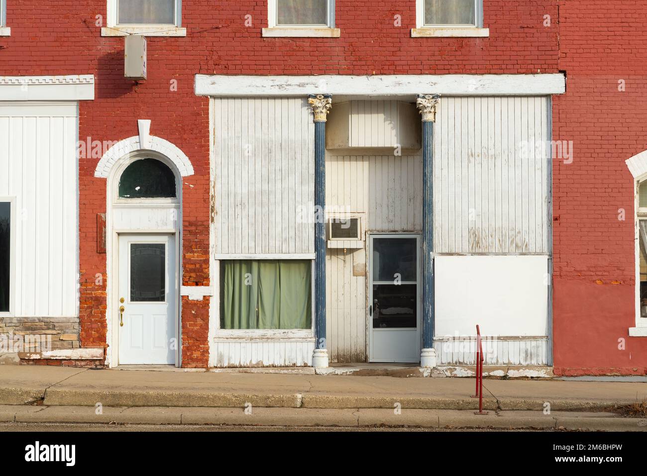 Exterior of downtown buildings in Toulon, Illinois, USA Stock Photo Alamy