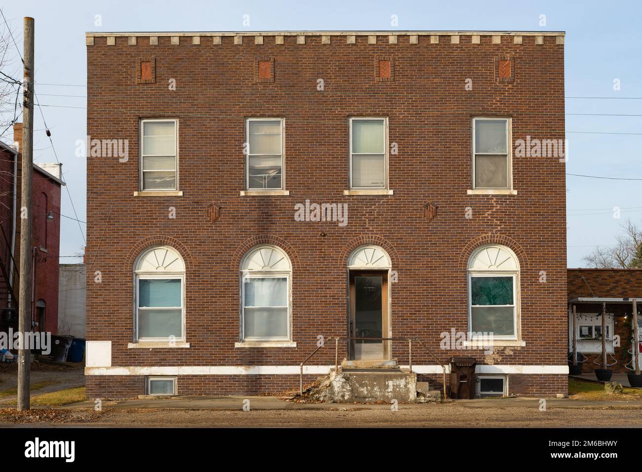 Exterior of downtown buildings in Toulon, Illinois, USA Stock Photo Alamy