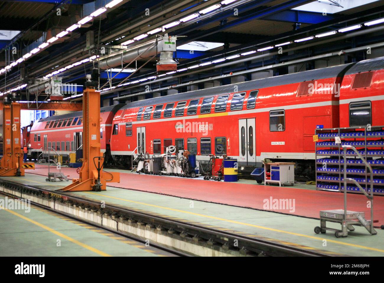 Repair Shop of Deutsche Bahn in Dresden Stock Photo - Alamy