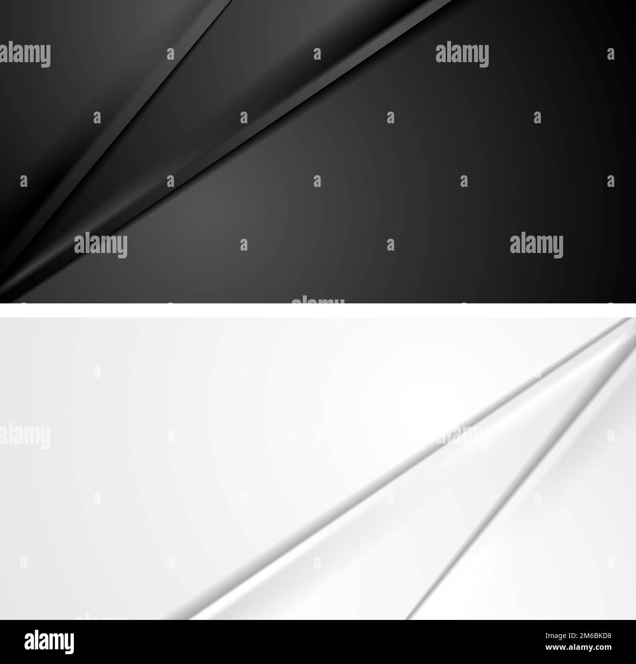 Smooth silk lines black and white backgrounds Stock Photo