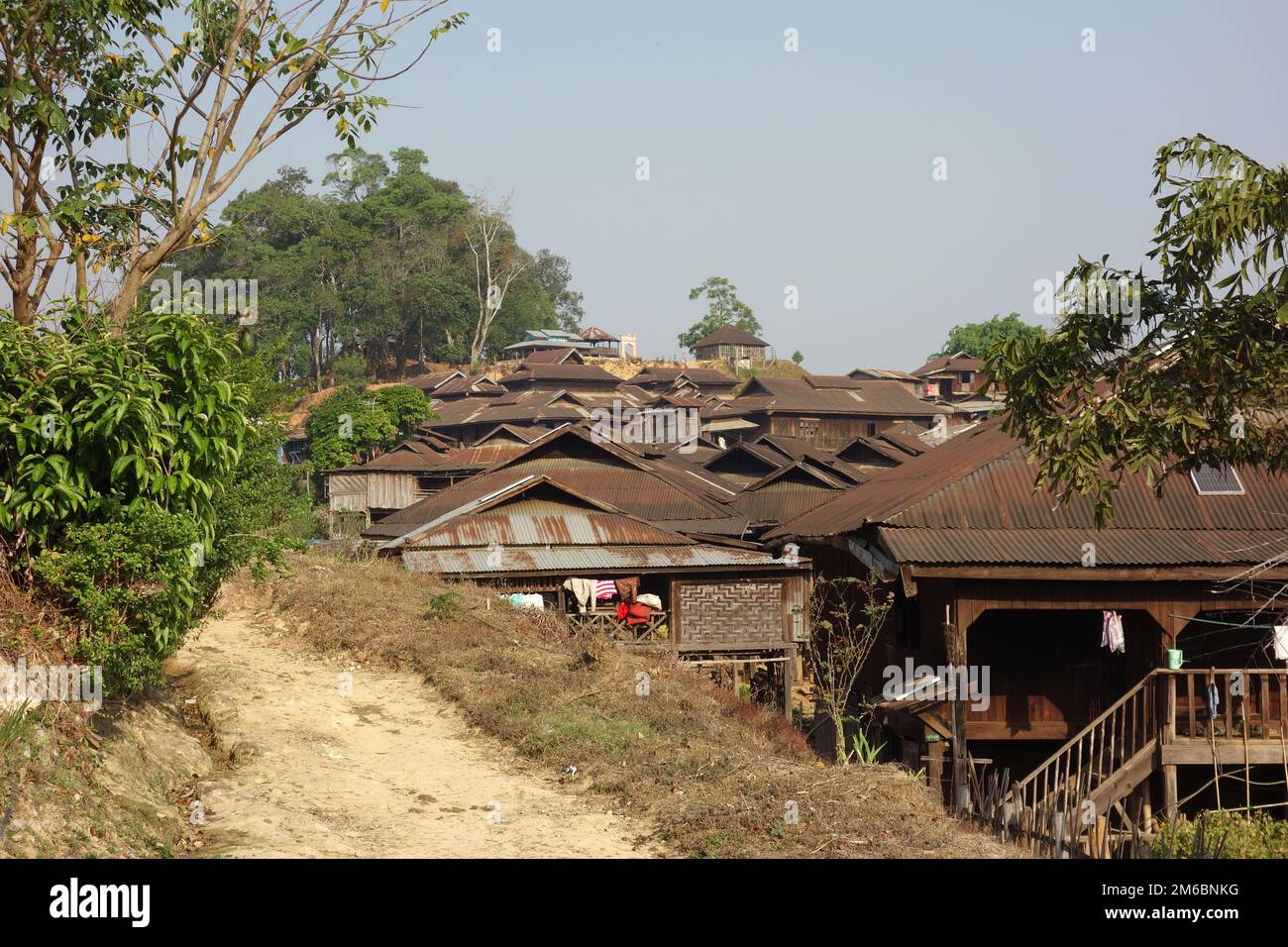 Mountain village, Shan state, Myanmar Stock Photo - Alamy