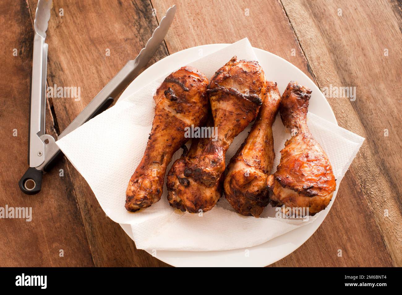 Spicy marinated chicken drumsticks or legs Stock Photo Alamy