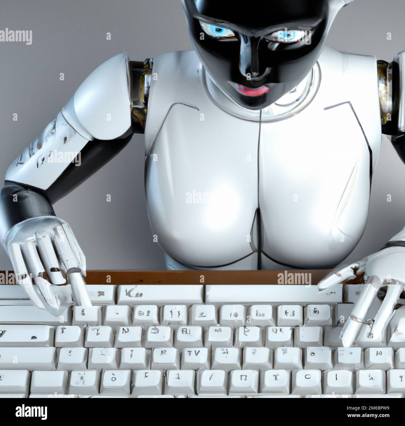 Ai robot using a keyboard hires stock photography and images Alamy
