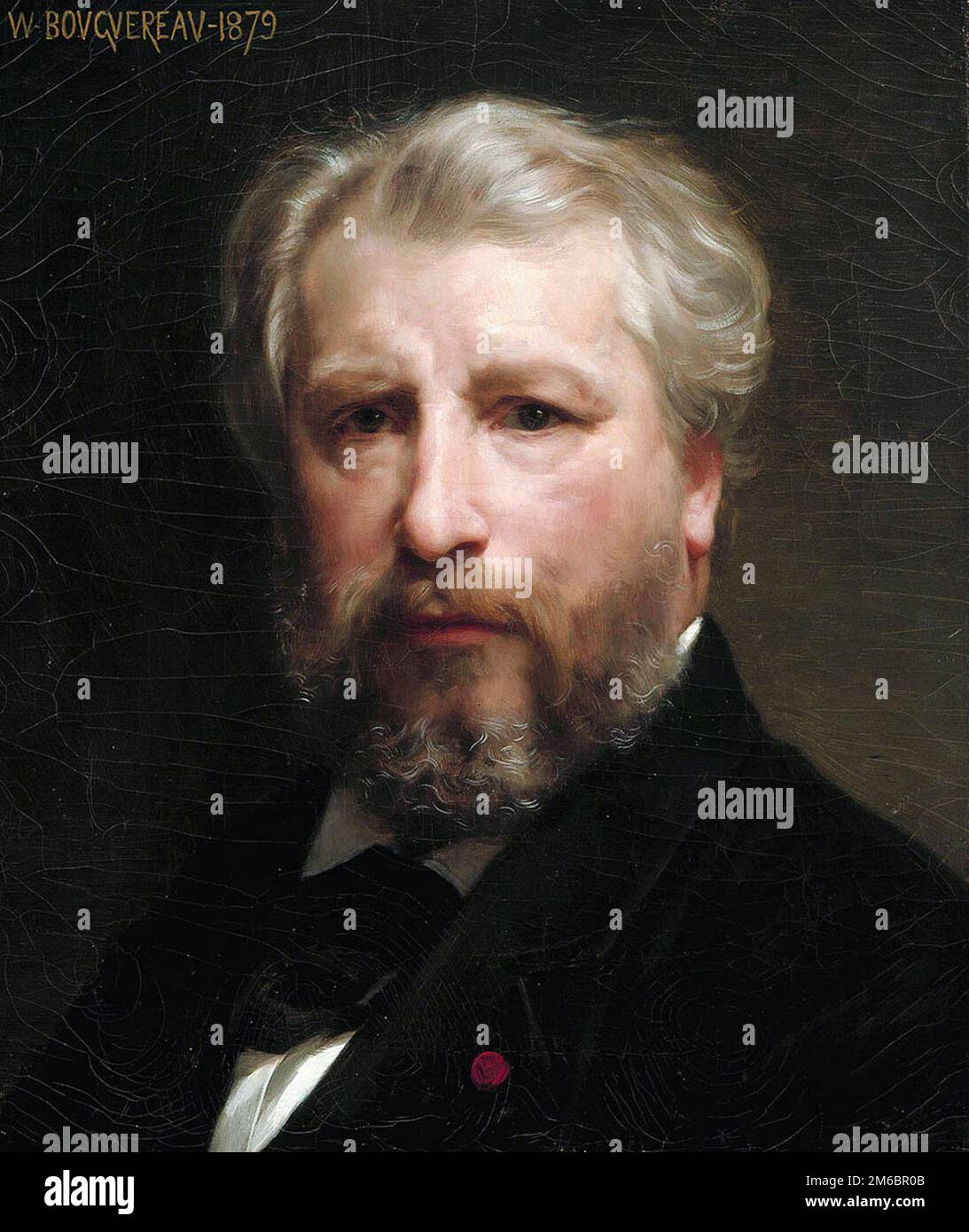 Self portrait, by William-Adolphe Bouguereau Stock Photo