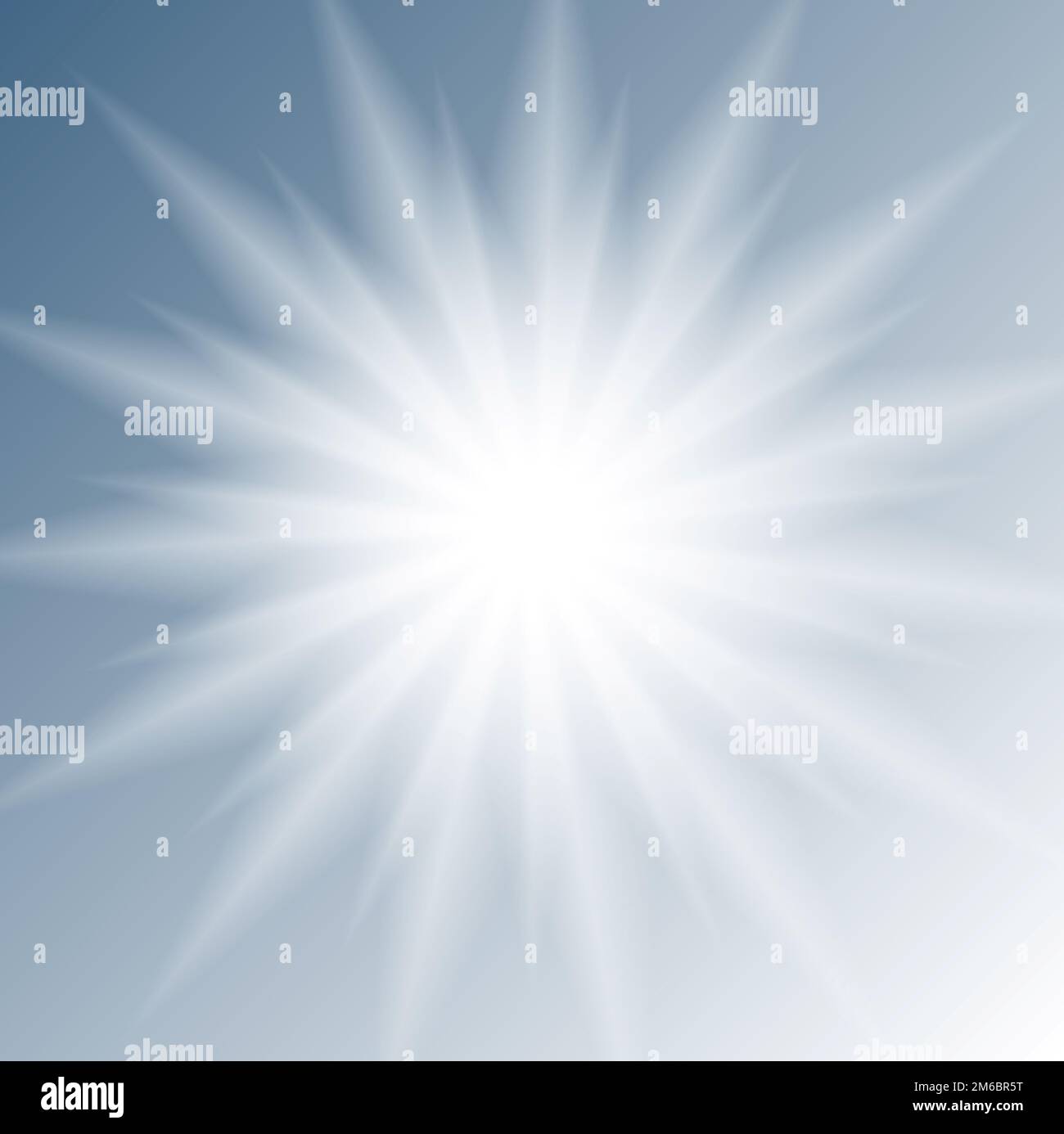 White glowing iridescent light effect star design Stock Photo