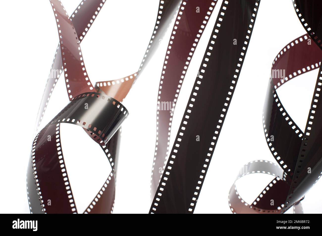 Tangle of unrolled exposed 35mm film Stock Photo - Alamy