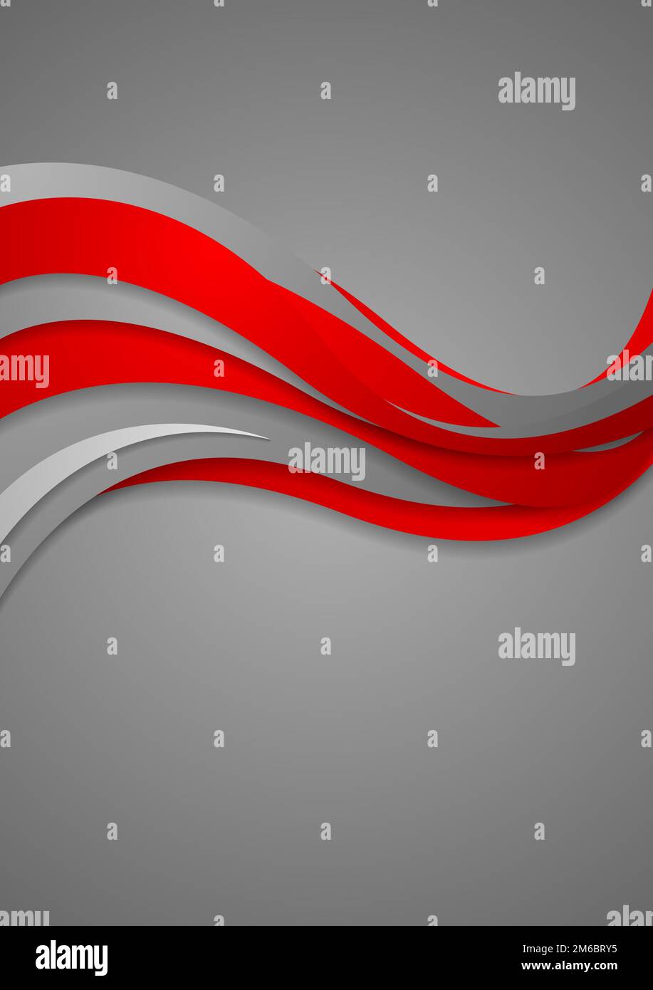 Abstract red corporate wavy background hi-res stock photography and ...