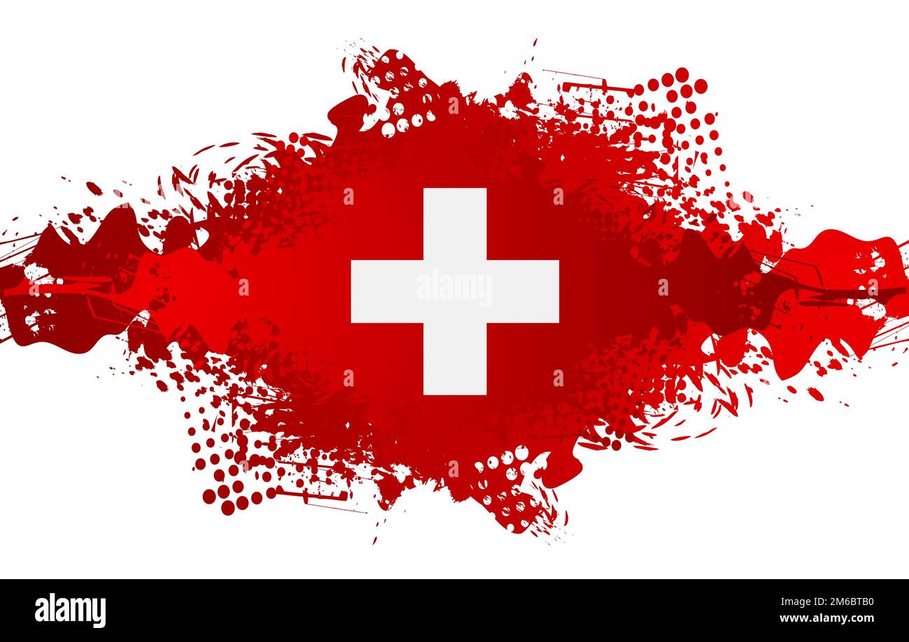 The Swiss National Day, Schweizer Bundesfeier Stock Photo