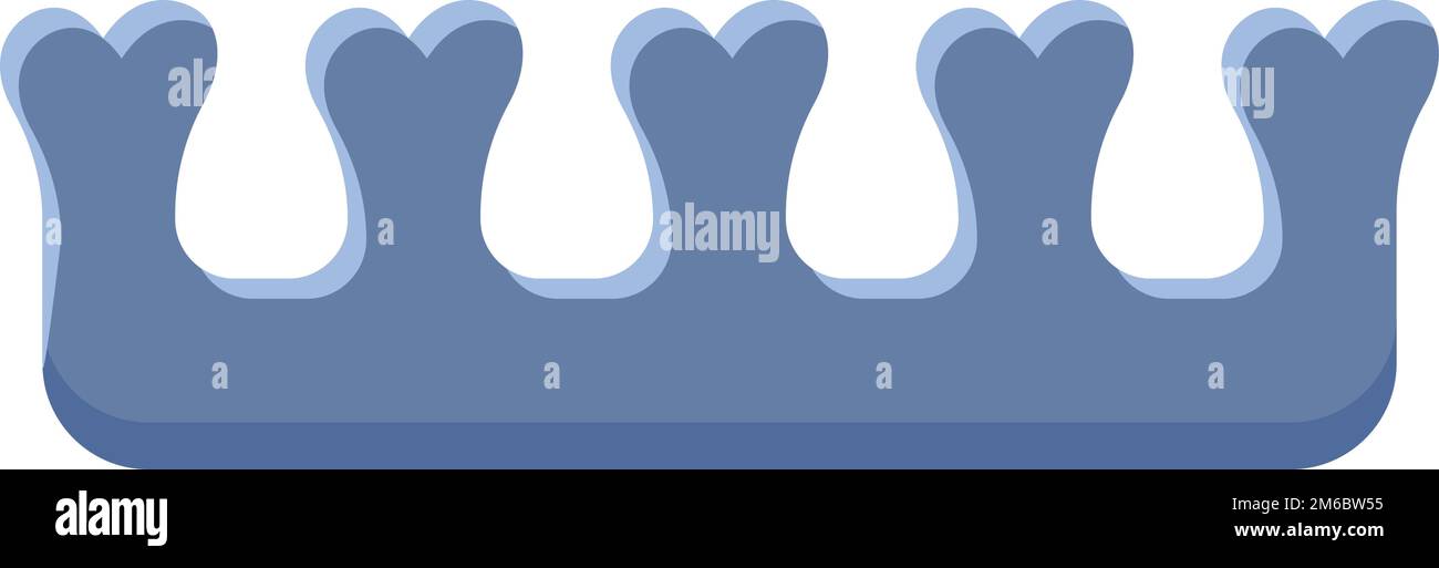 pedicure finger separators Stock Vector