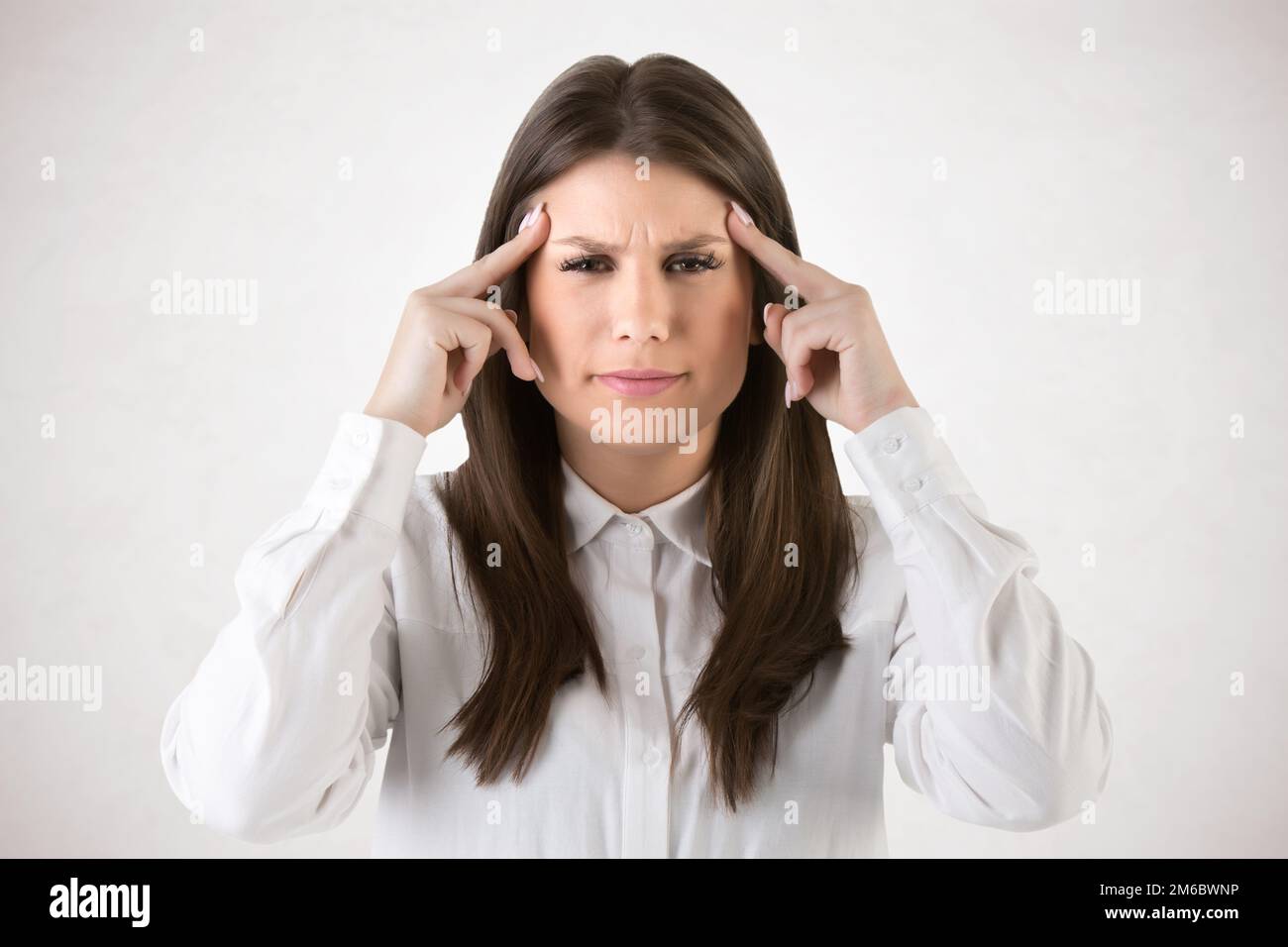 Headache Suffering from an Headache Stock Photo Alamy