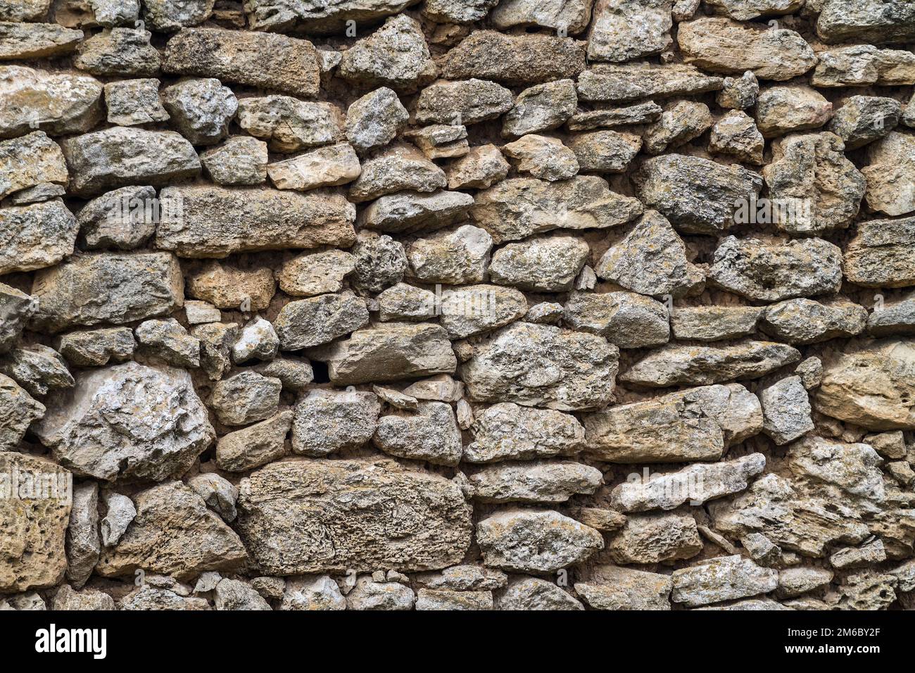 Part of a stone wall, for background or texture. Stock Photo