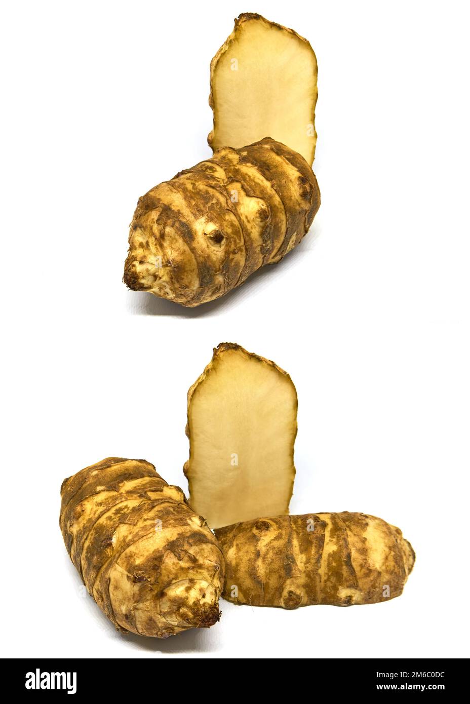 Jerusalem artichoke with white Stock Photo Alamy