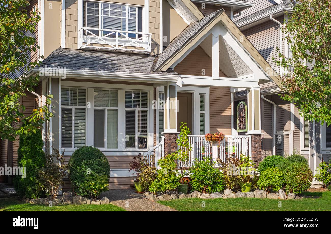 Beautiful Home Exterior. Real Estate Exterior Front House. Luxury house