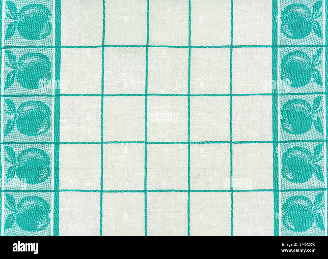 Texture of cotton fabric with a pattern of green Stock Photo - Alamy