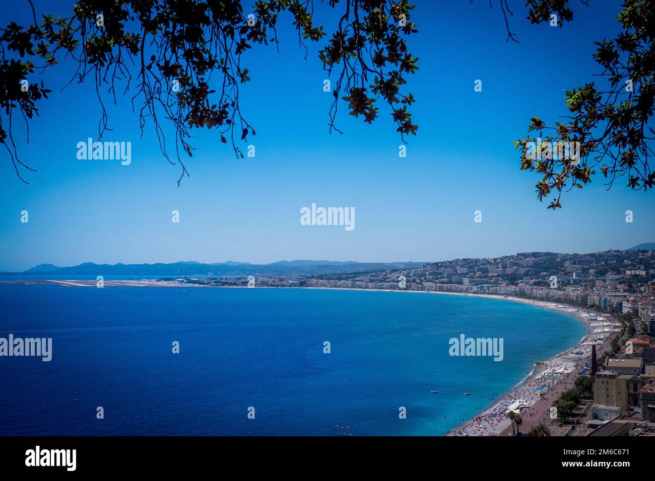 Nice coast from Castle Hill, France Stock Photo