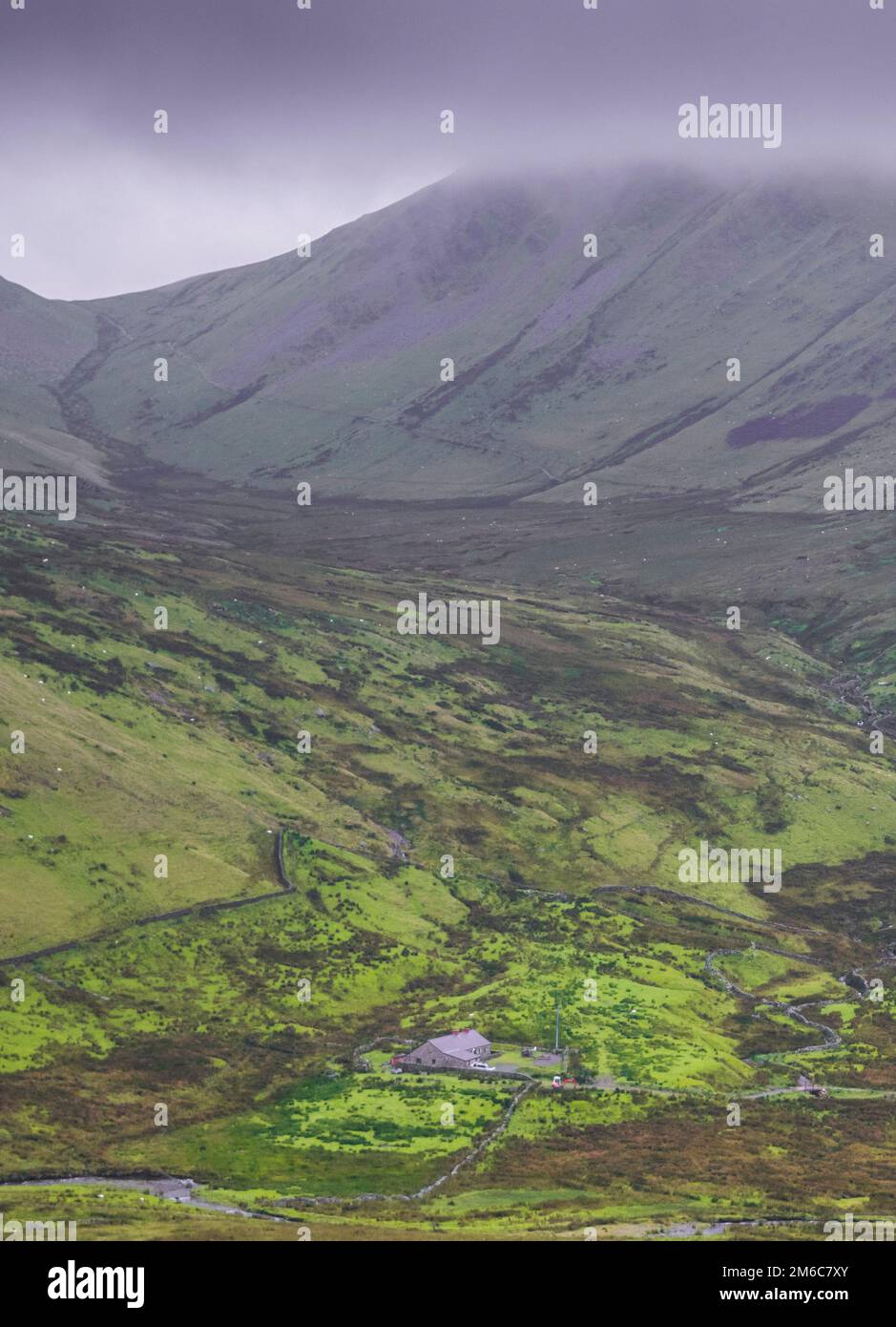 Snowdonia. View from Snowdon Mountain Railway, Snowdonia National Park