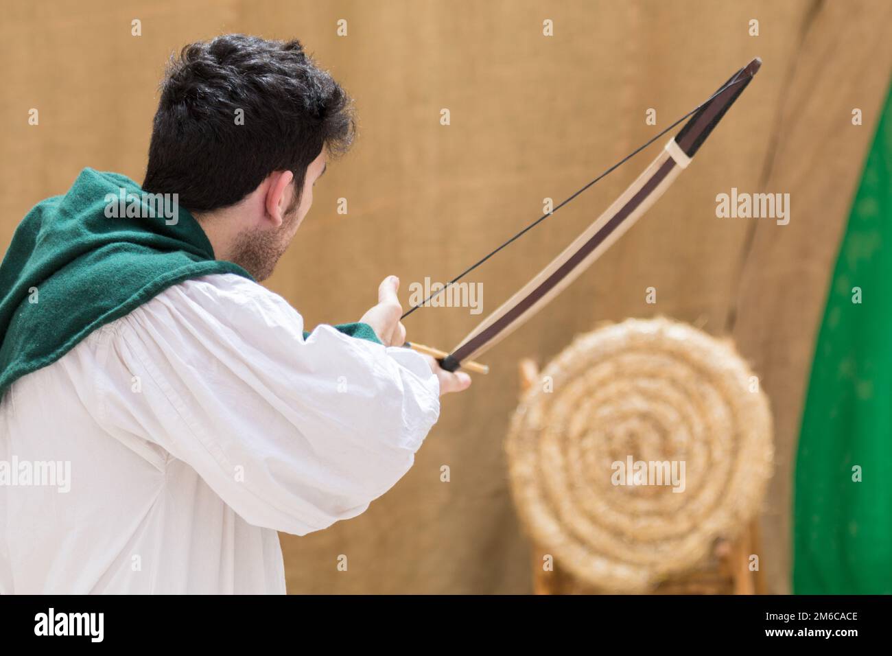 Medieval archery male Stock Photo Alamy