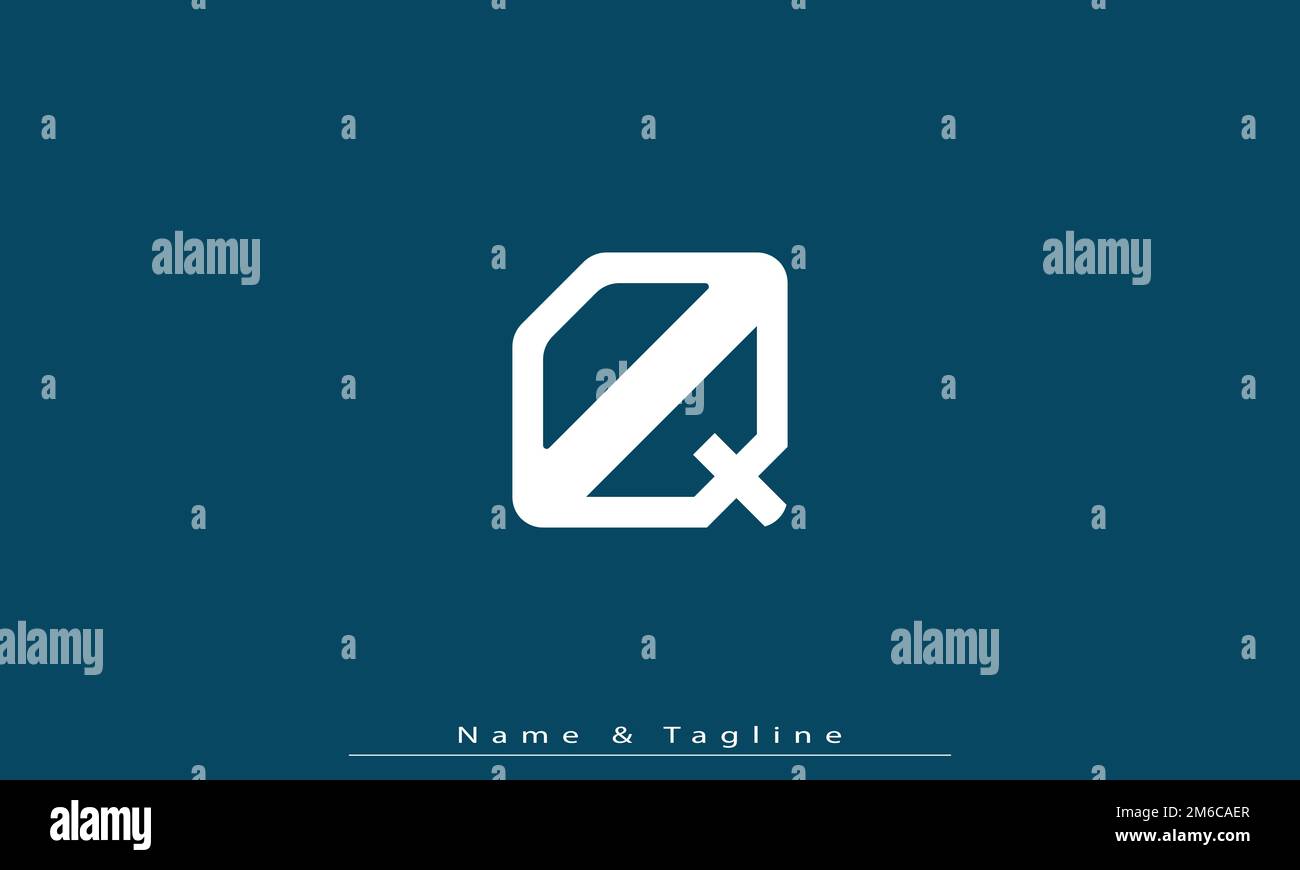 Alphabet letters Initials Monogram logo OQ , QO Stock Vector