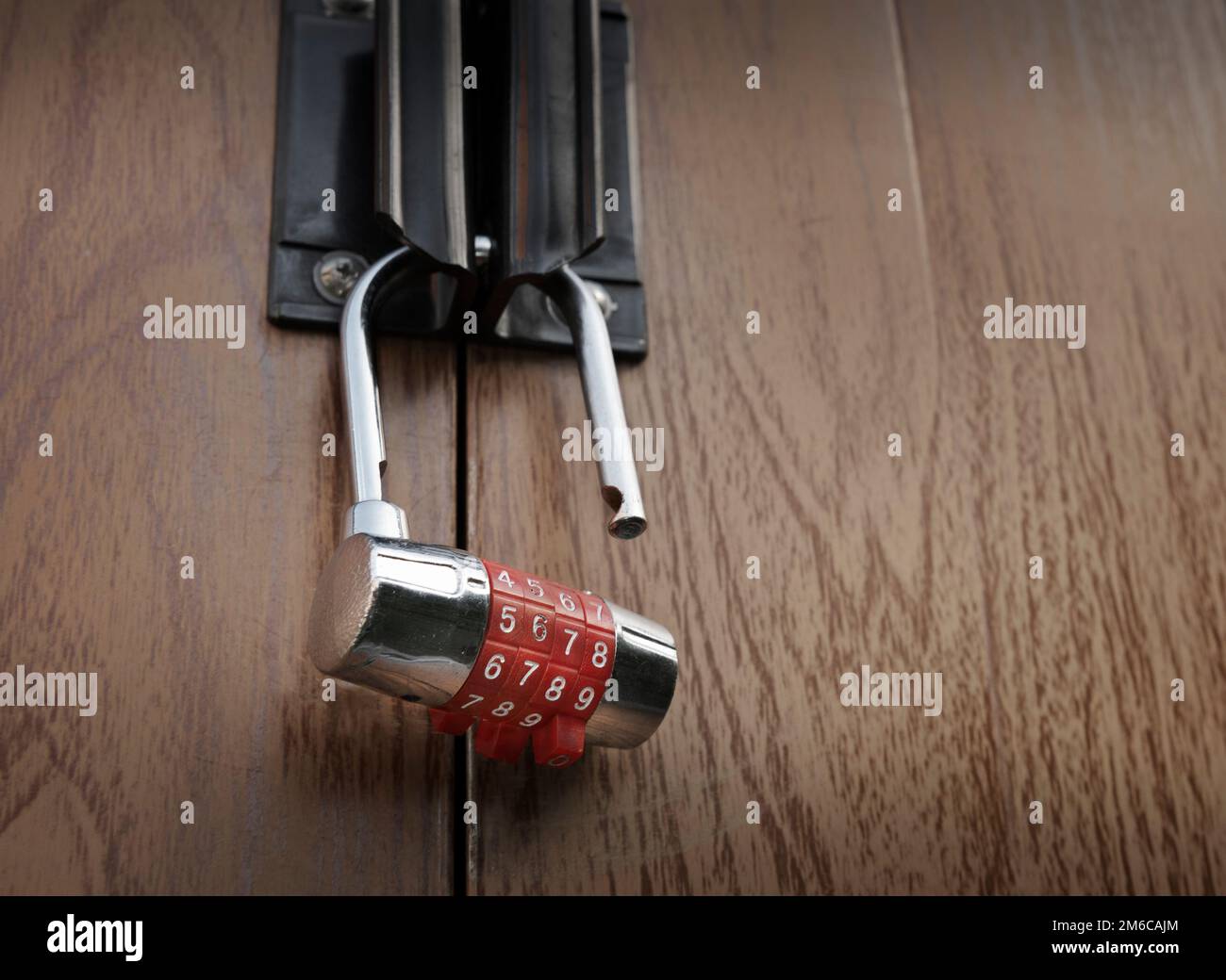 Open padlock. Hacking, violation. Dial code Stock Photo Alamy