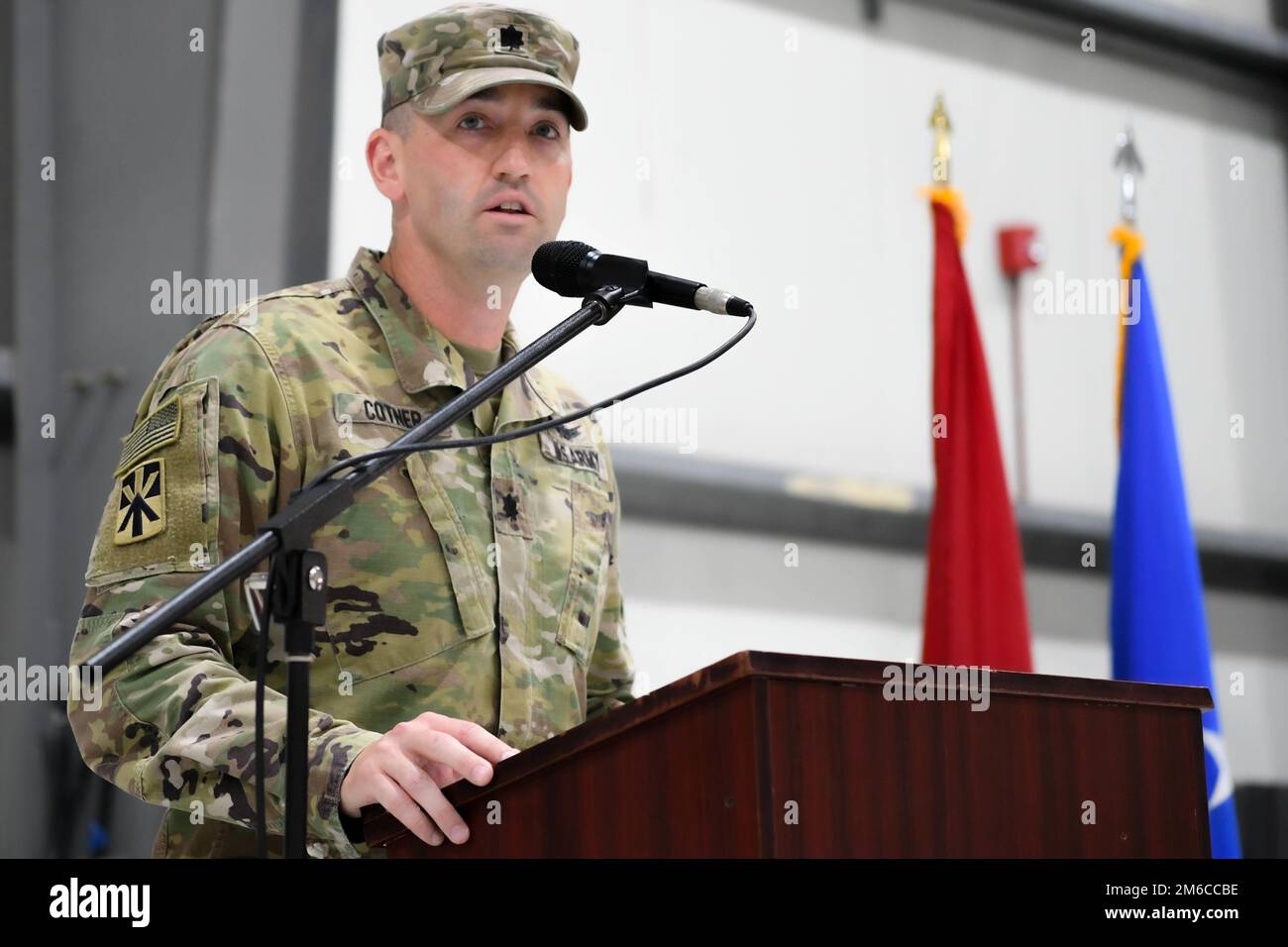 U.S. Army Lt. Col. Craig Cotner, commander of the 4th Battalion 3rd Air ...