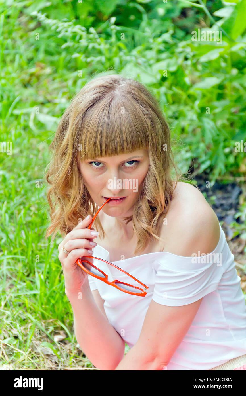 Beautiful blond girl hi-res stock photography and images - Alamy