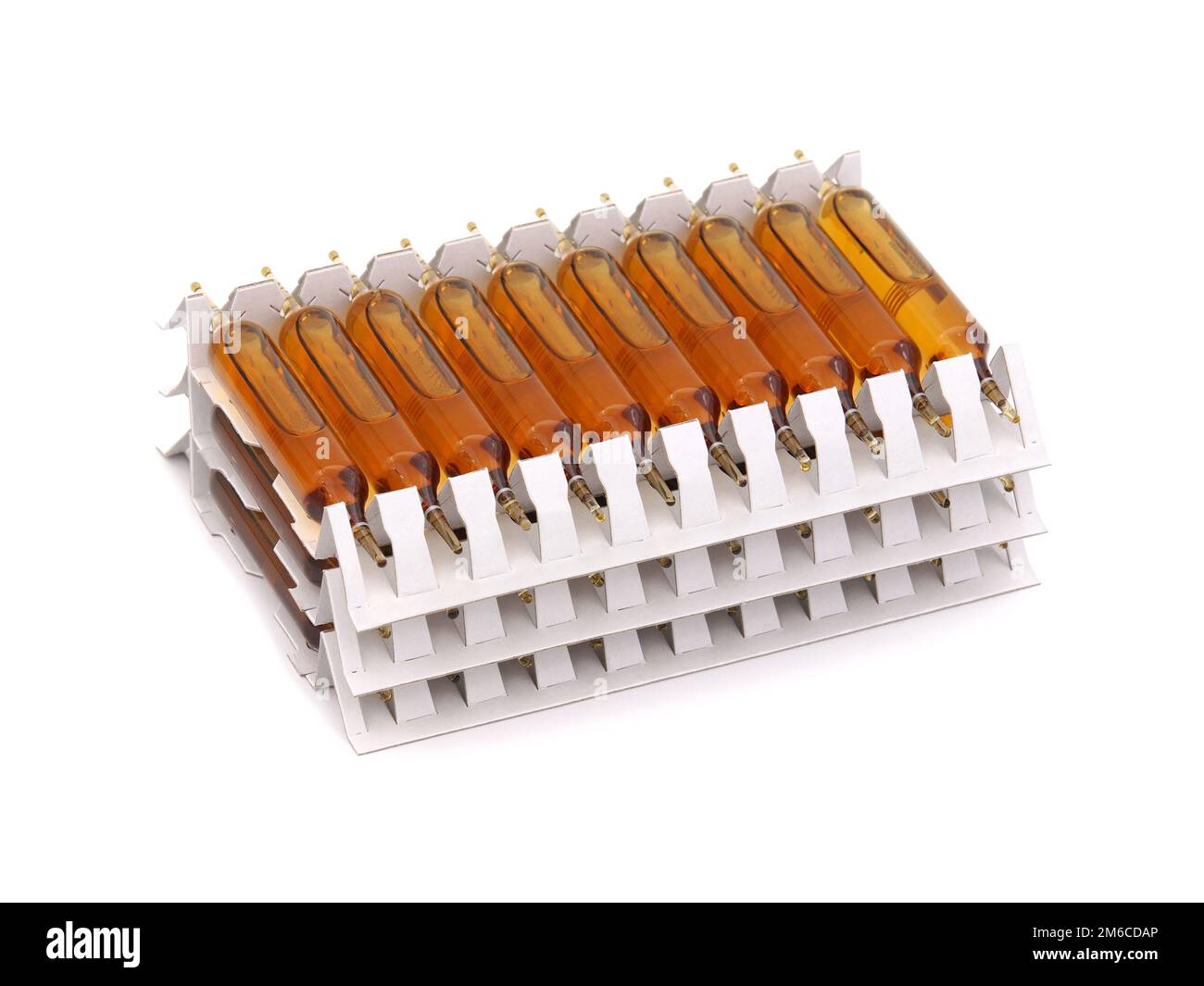Medicinal ampoule blisters isolated on white Stock Photo Alamy