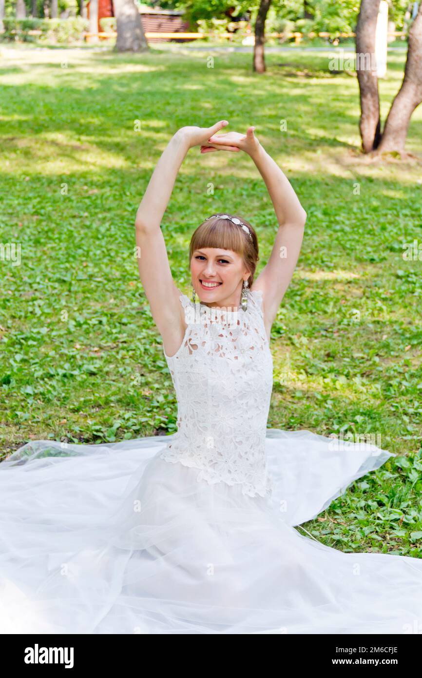 Woman in lace dress hi-res stock photography and images - Alamy