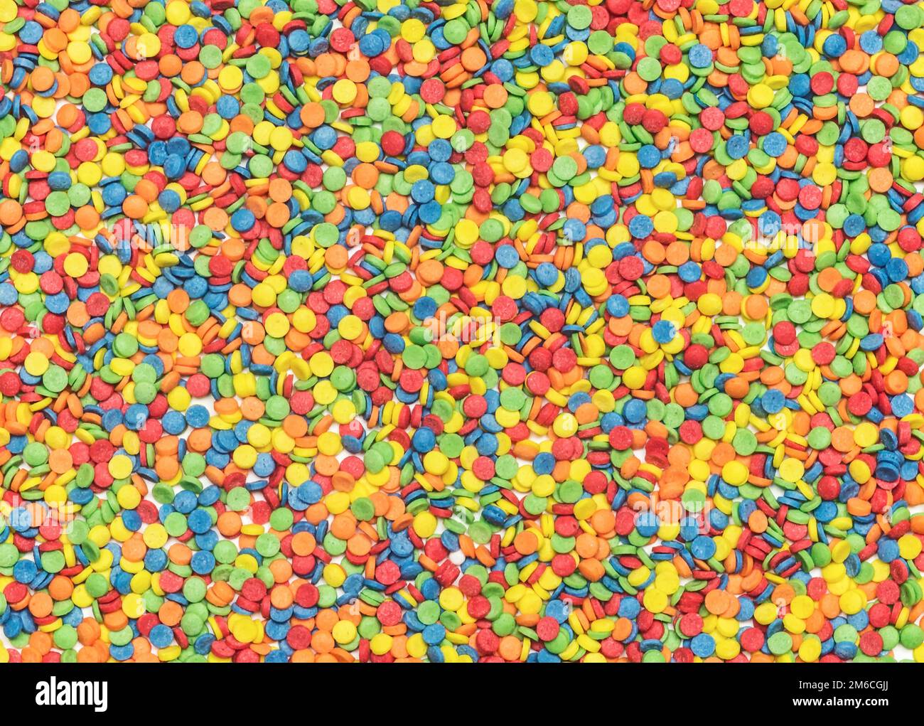 Background, texture. Colored confectionery, decorative topping over the entire surface of the frame Stock Photo