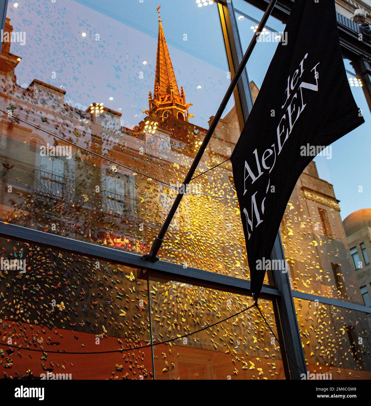 A shop sign of Alexander Mcqueen in Paris, on April 9, 2020 in Paris,  France. Photo by David Niviere/ABACAPRESS.COM Stock Photo - Alamy