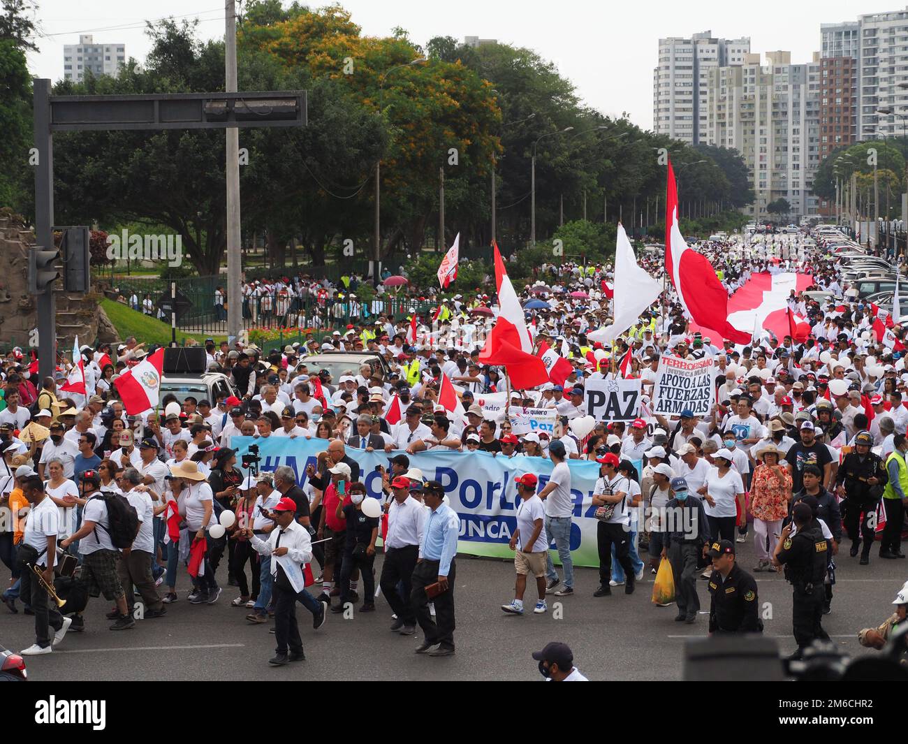 Hundreds march for peace in Lima and main cities along the country ...